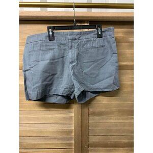 Gap Cotton Shorts Chino Casual Preppy Y2K Summer Flat Front Grey Women Size 10